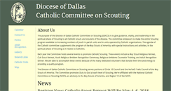 Desktop Screenshot of catholicscouting-dallas.org