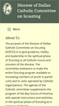 Mobile Screenshot of catholicscouting-dallas.org