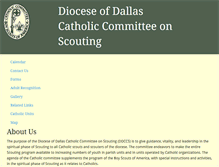 Tablet Screenshot of catholicscouting-dallas.org